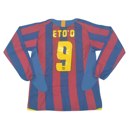 Barcelona Heim Langarm 05/06 "Eto'o" Nº 9