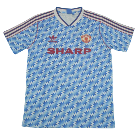 Manchester United Auswärts Blau 90/92