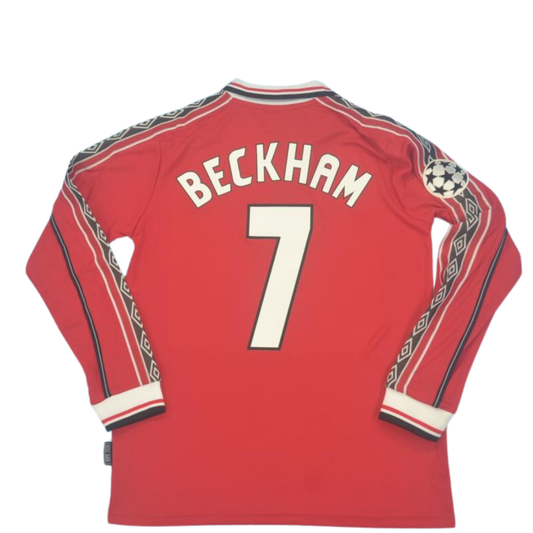 Manchester United Heim Langarms 98/00 "Beckham" Nº7