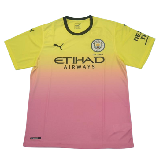 Manchester City Auswärts Pink Gelb 19/20