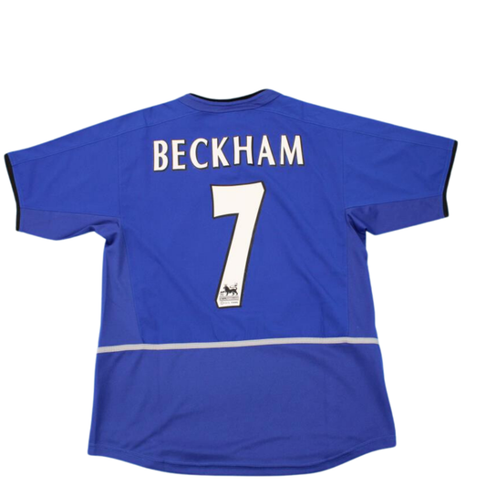 Manchester United Blau Auswärts 02/03 "Beckham" Nº7
