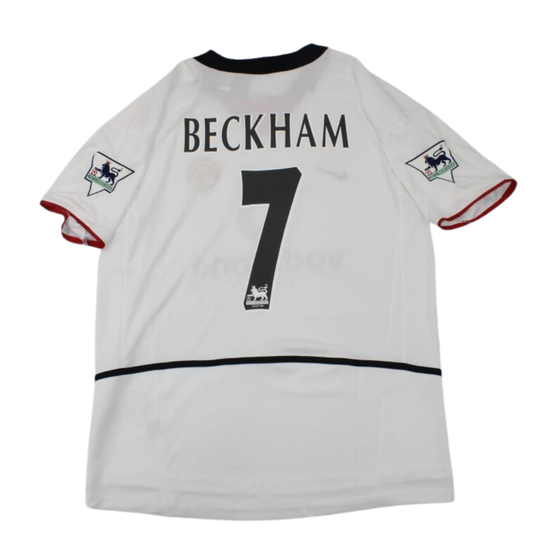 Manchester United Weiß Auswärts 02/03 "Beckham" Nº7