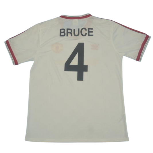 Manchester United Auswärts Weiß 86/88 "Bruce" Nº 4