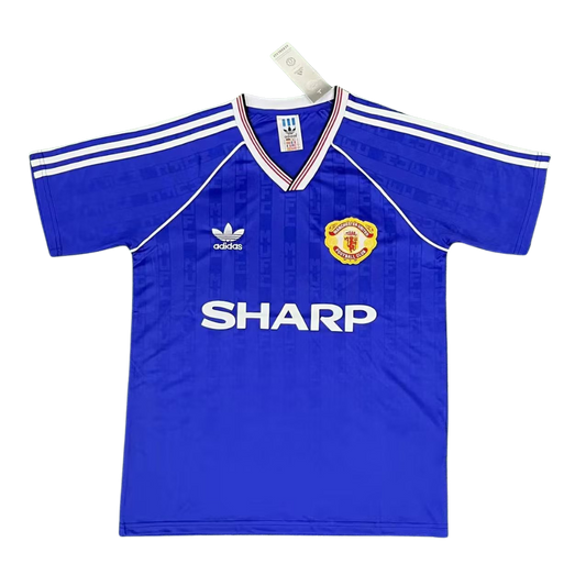 Manchester United Auswärts Blau 88/90