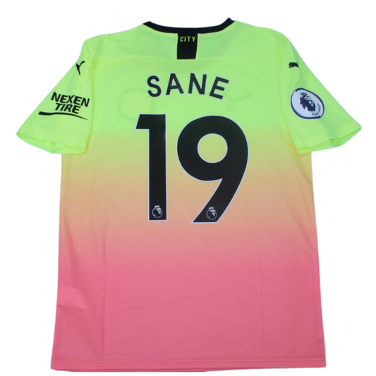 Manchester City Pink Gelb Auswärts 19/20 "Sane" Nº19