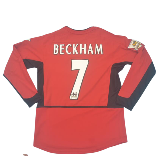 Manchester United Heim Langarm 02/04 "Beckham" Nº7