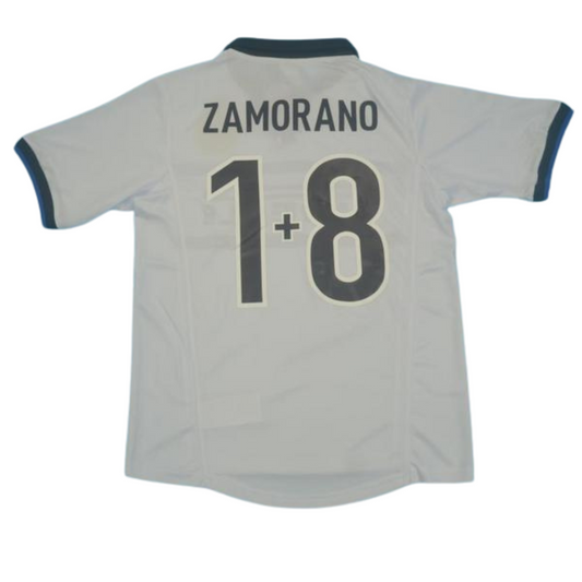 Internazionale Auswärts Weiß 98/99 "Zamorano" Nr.1+8