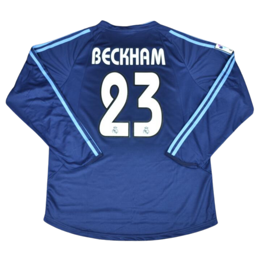 Real Madrid Auswärts Langarm 03/04 "Backham" Nº 23