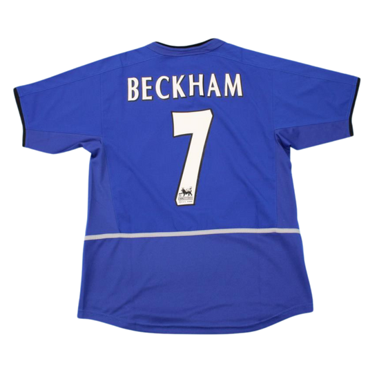 Manchester United Auswärts Blau 02/03 "Beckham" Nº 7
