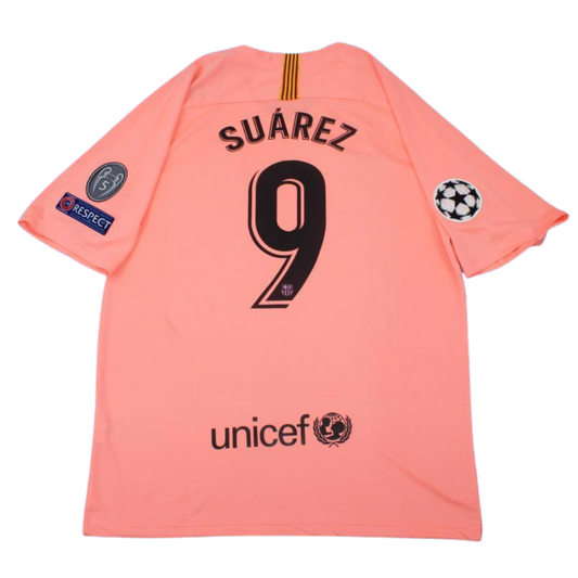 Barcelona Auswärts Pink Alternative 18/19 "Suárez" Nº 9