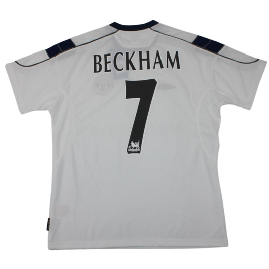 Manchester United Auswärts Weiß 99/00 "Beckham" Nº 7