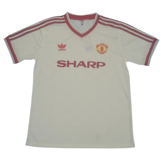 Manchester United Auswärts Weiß 86/88