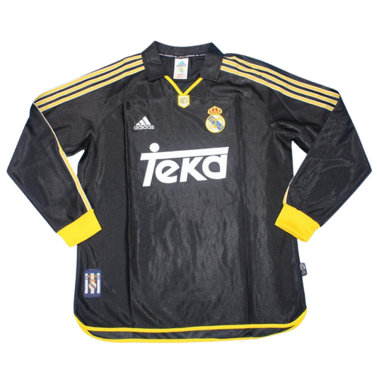 Real Madrid Auswärts Black Langarm 99/00