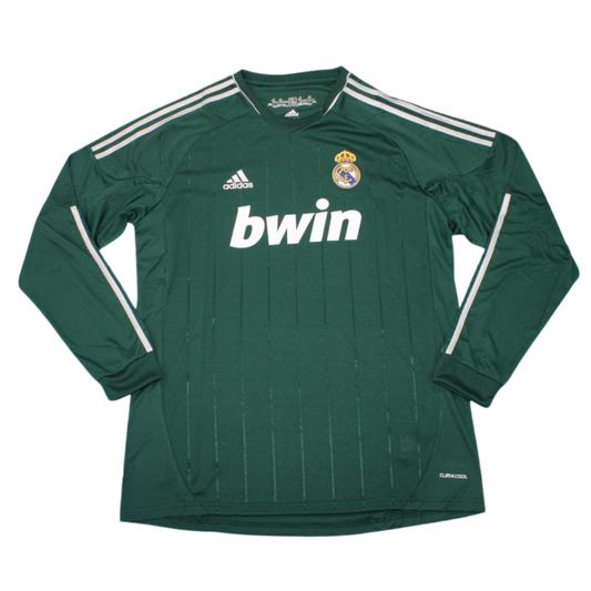 Real Madrid Auswärts Alternative Grün Langarm 12/13