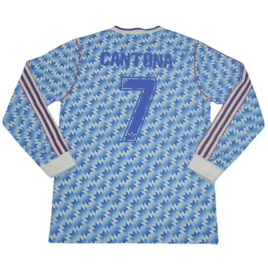 Manchester United Auswärts Blau Langarm 90/92 "Cantona" Nº 7