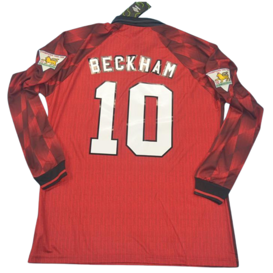 Manchester United Heim Langarm 96/98 "Beckham" Nº 10