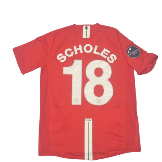 Manchester United Heim 07/09 "Scholes" Nº18