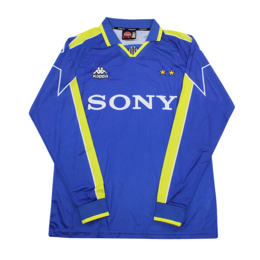 Juventus Auswärts Blau Langarm 96/97