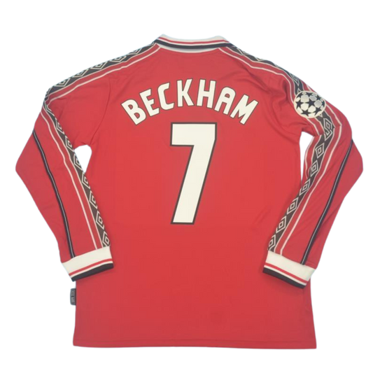 Manchester United Heim Langarm 98/00 "Beckham" Nº 7