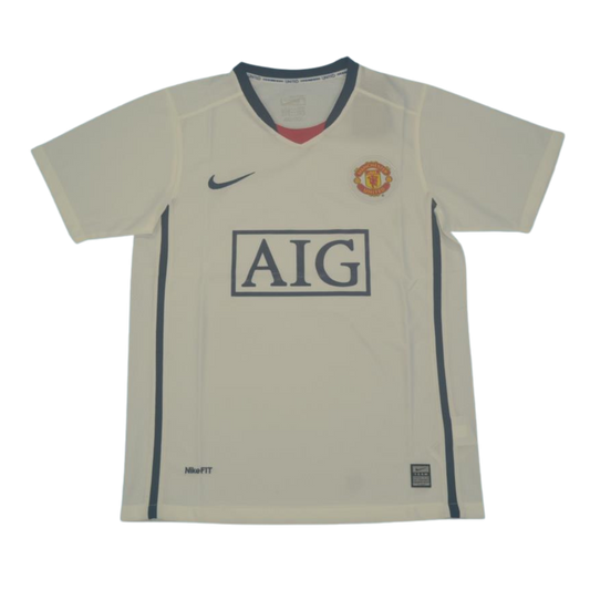 Manchester United Auswärts Weiß 08/09