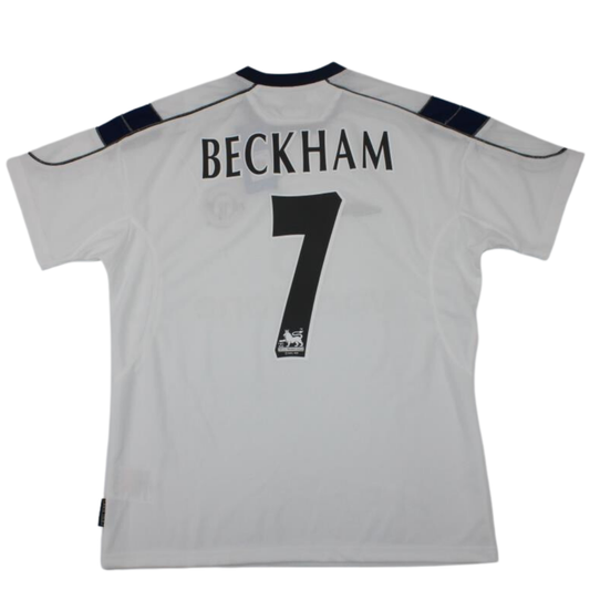 Manchester United Weiß Auswärts 99/00 "Beckham" Nº7