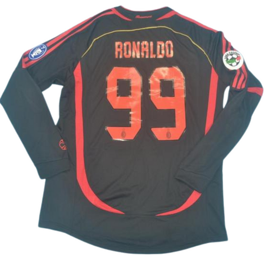 Milan Alternative Black Langarm 06/07 "Ronaldo" Nr.99