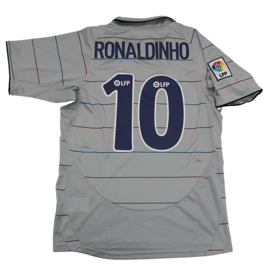 Barcelona Auswärts Gray 03/04 "Ronaldinho" Nº 10