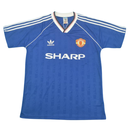 Manchester United Auswärts Blau 1988/1990