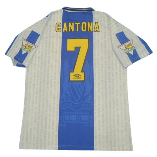 Manchester United Auswärts Blau Weiß 94/96 "Cantona" Nº 7