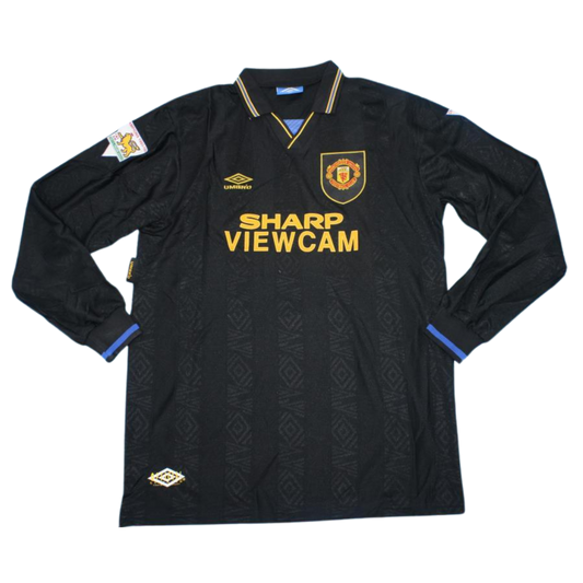 Manchester United Auswärts Black Langarm 93/95
