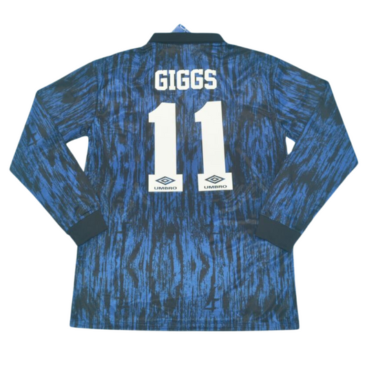 Manchester United Blau Auswärts Langarm 92/93 "Giggs" Nº11