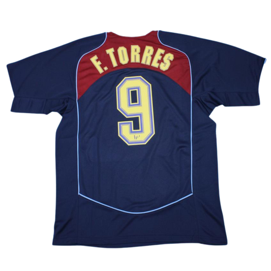 Atlético de Madrid Auswärts Blau 04/05 "F. Torres" Nº 9