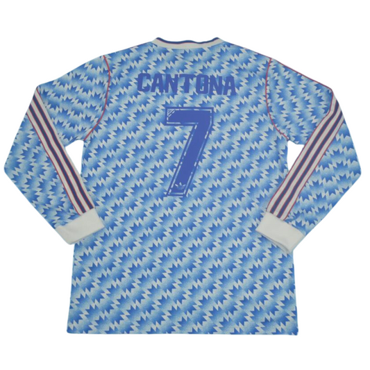Manchester United Blau Auswärts Langarm 90/92 "Cantona" Nº7