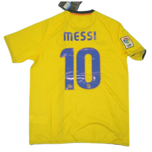 Barcelona Auswärts Gelb 08/09 "Messi" Nº 10