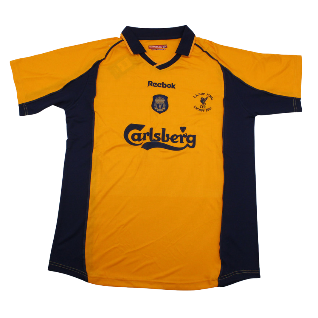 Liverpool Auswärts Gelb EA Cup Final 00/01