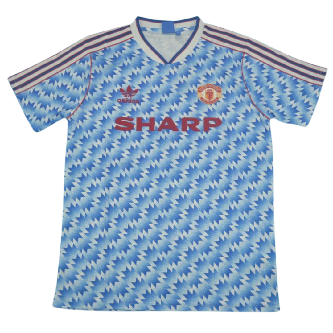 Manchester United Auswärts Blau 90/92