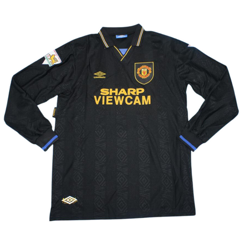Manchester United Black Auswärts Langarm 93/95 "Cantona" Nº7