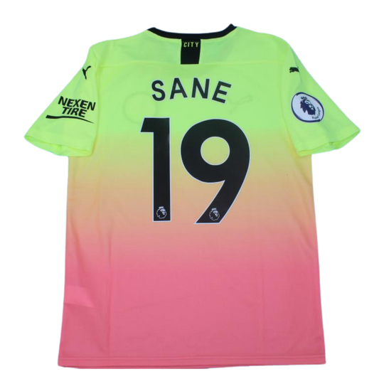 Manchester City Auswärts Pink Gelb 19/20 "Sane" Nº 19