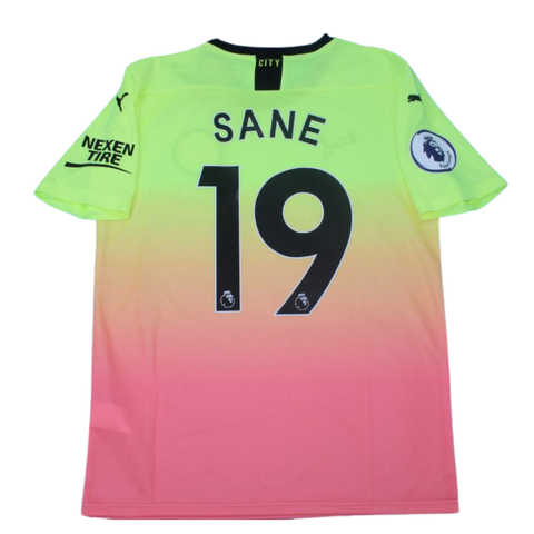Manchester City Auswärts Pink Gelb 19/20 "Sane" Nº 19