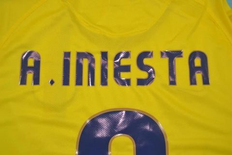 Barcelona Auswärts Gelb 08/09 "Iniesta" Nº 8