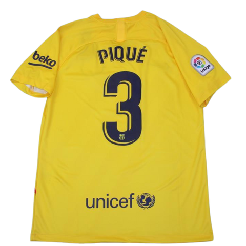 Barcelona Auswärts Alternative Gelb 19/20 "Piqué" Nº 3