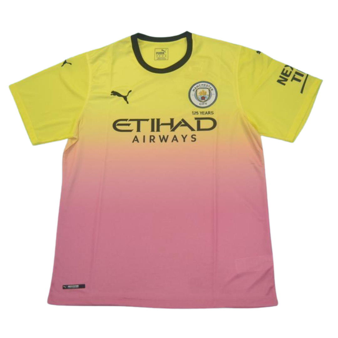 Manchester City Auswärts Pink Gelb 19/20