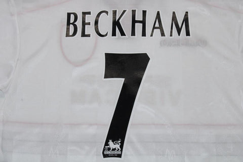 Manchester United Weiß Auswärts Langarm 97/99 "Beckham" Nº7