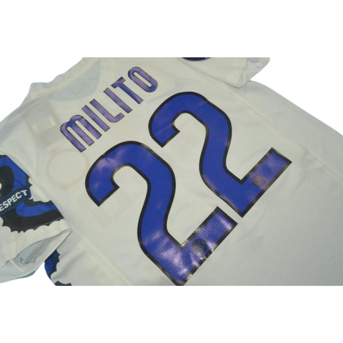 Internazionale Auswärts Weiß UCL Version 10/11 "Milito" Nr.22