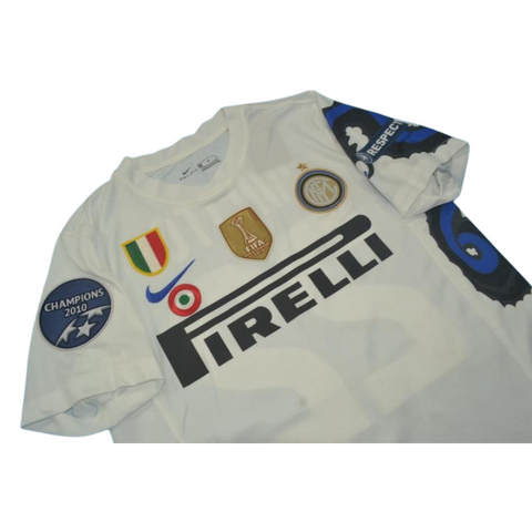 Internazionale Auswärts Weiß UCL Version 10/11 "Milito" Nr.22