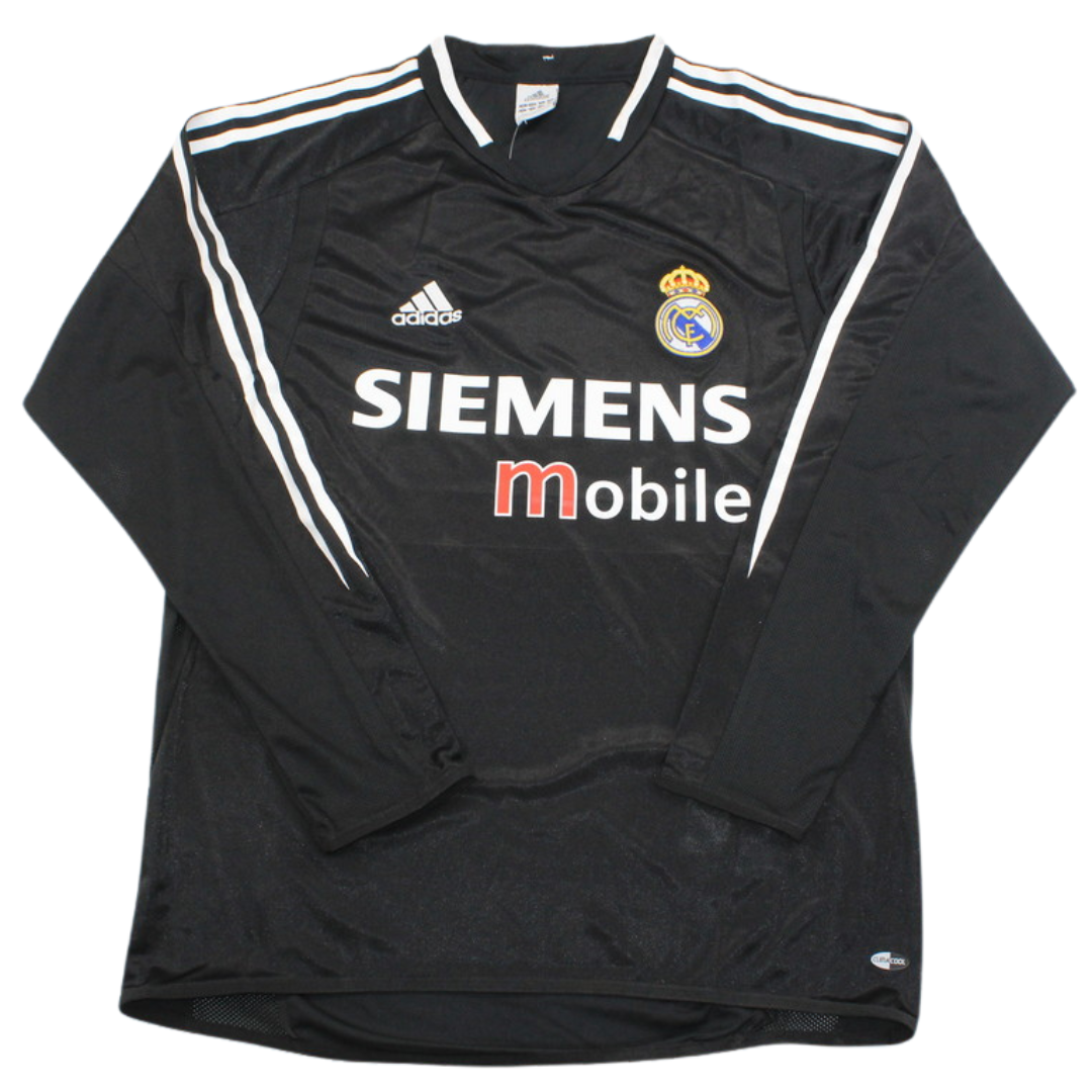 Real Madrid Auswärts Black Langarm 04/05