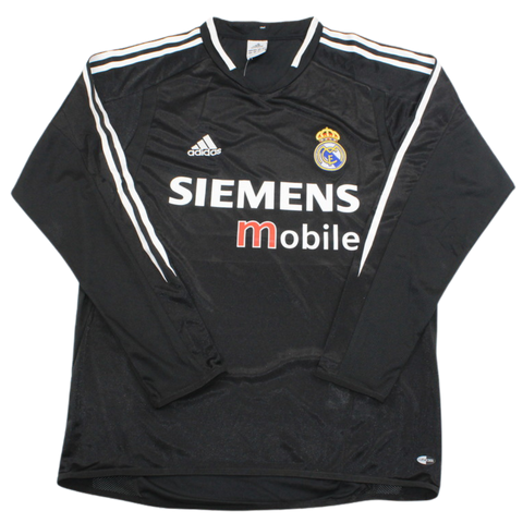 Real Madrid Auswärts Black Langarm 04/05