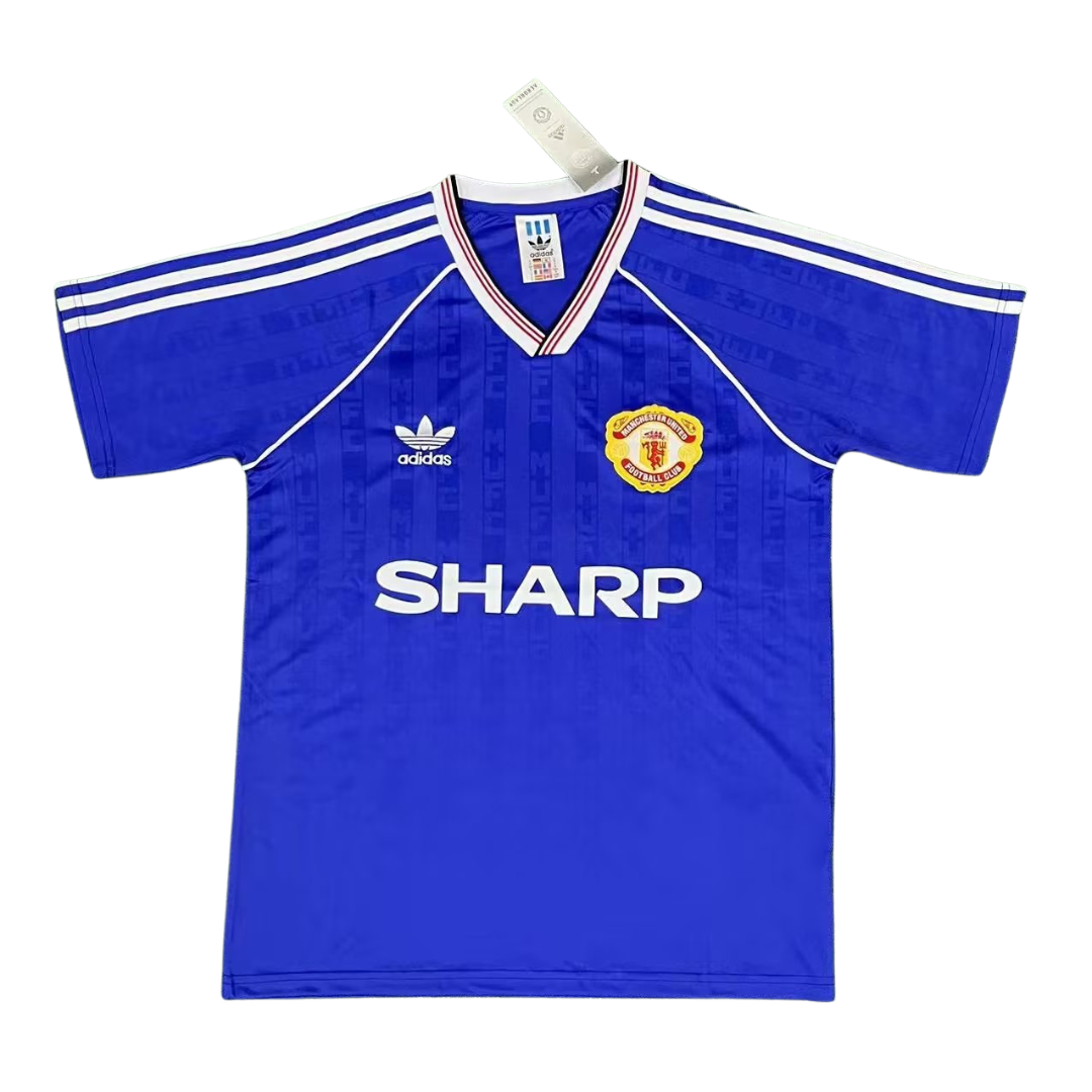 Manchester United Auswärts Blau 88/90