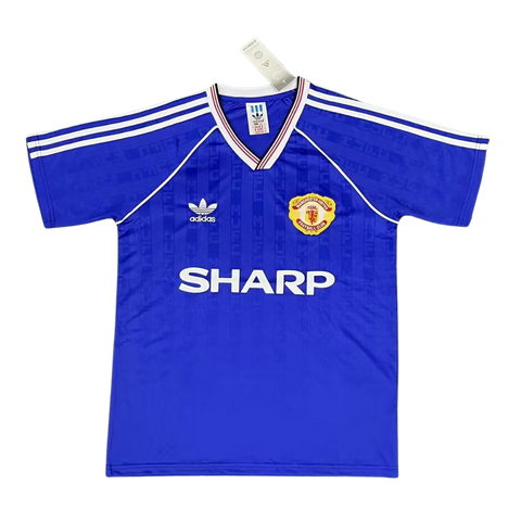 Manchester United Auswärts Blau 88/90