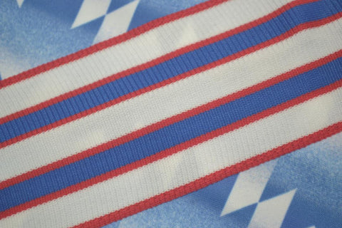 Manchester United Auswärts Blau Langarm 90/92